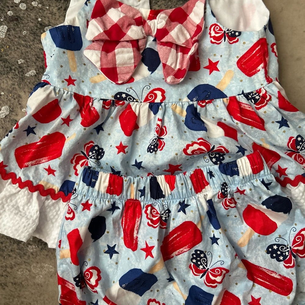 Bonnie Baby Red and Blue Popsicle Matching Set